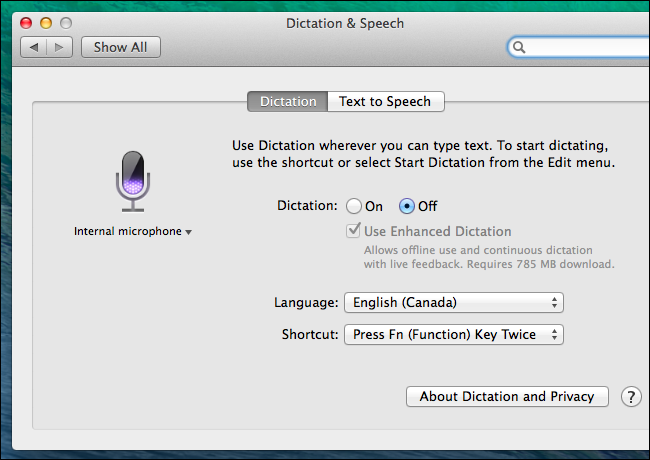 google voice dictation for mac