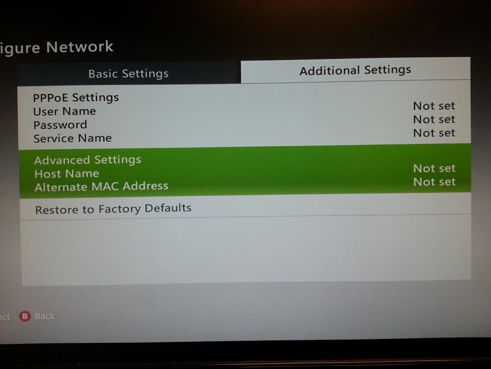 find out the mac address for an xbox one